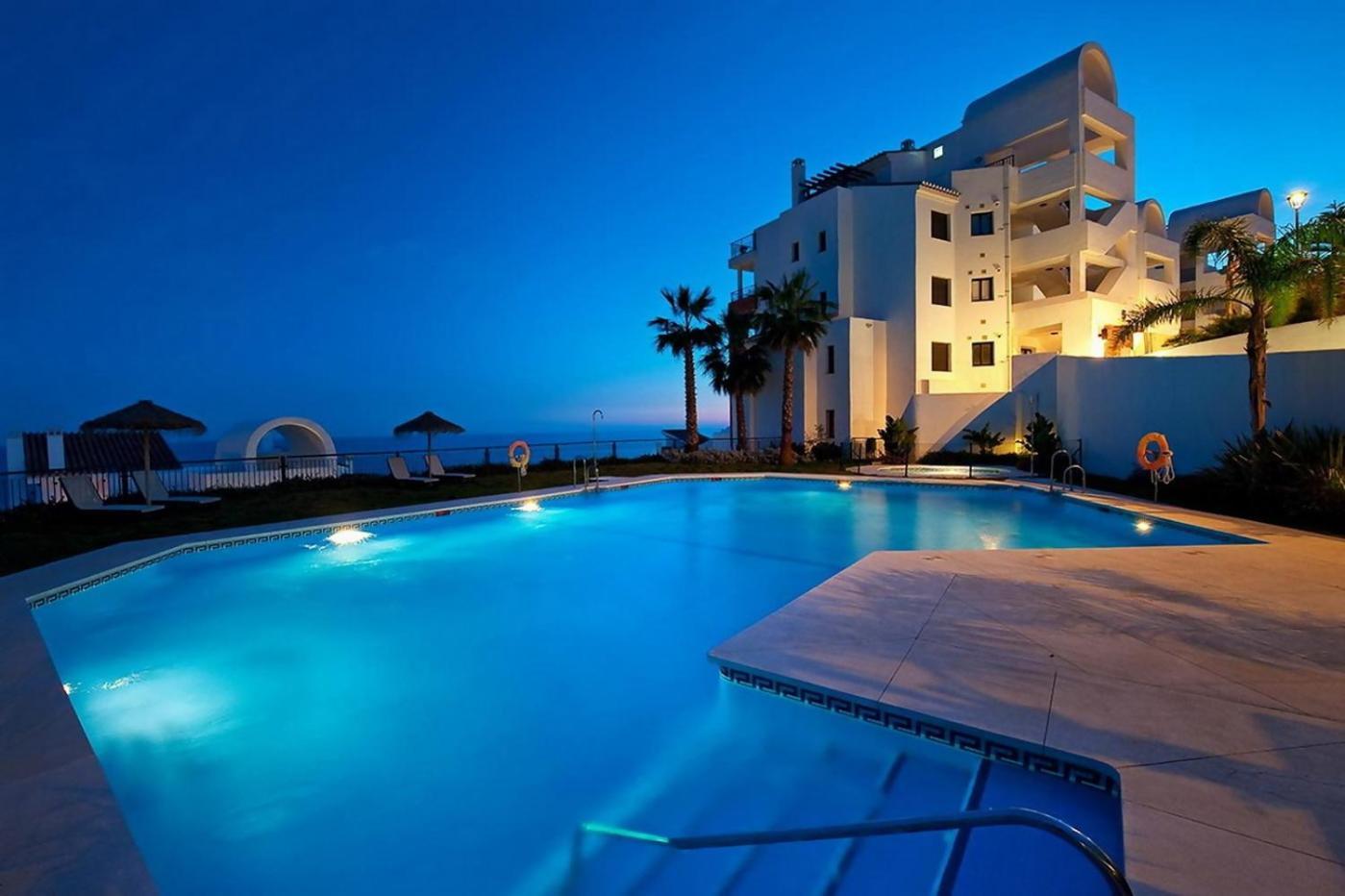 Apartamento Con Impresionantes Vistas Al Mar Torrox Bagian luar foto