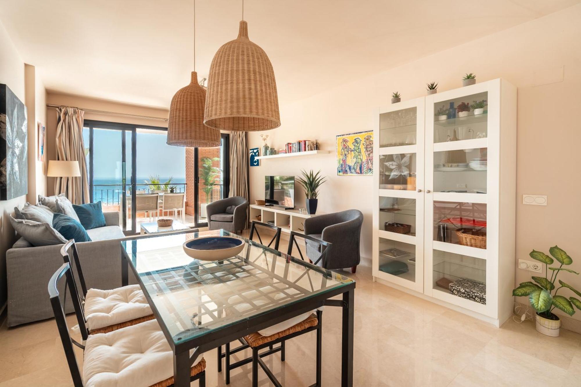 Apartamento Con Impresionantes Vistas Al Mar Torrox Bagian luar foto